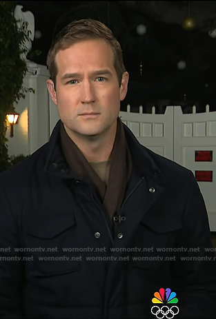 Morgan Chesky’s navy patch pocket jacket on Today