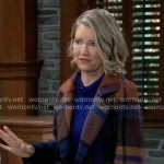 Nina’s plaid coat on General Hospital
