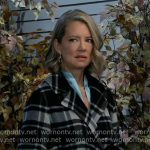 Nina’s plaid coat on General Hospital
