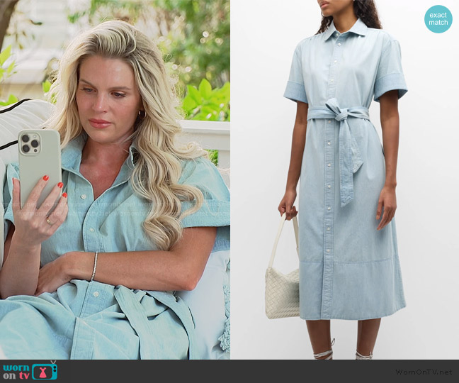 Ralph Lauren Cotton Chambray Shirtdress worn by Madison LeCroy on Southern Charm