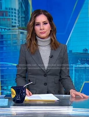 Rebecca’s grey blazer on Good Morning America