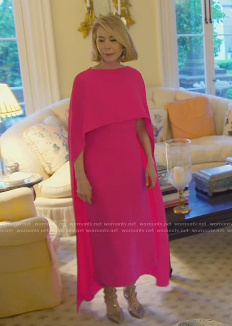 Renvy’s pink cape dress on Southern Charm