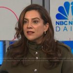 Reshma Saujani’s green military jacket on NBC News Daily