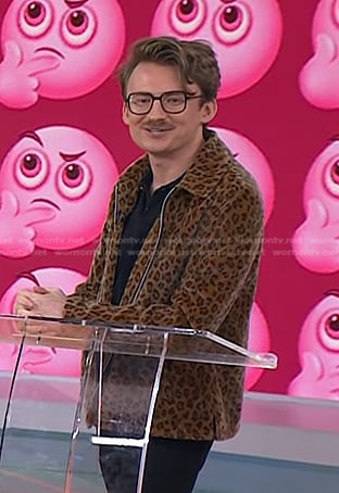 Sean Hickey’s leopard jacket on Today