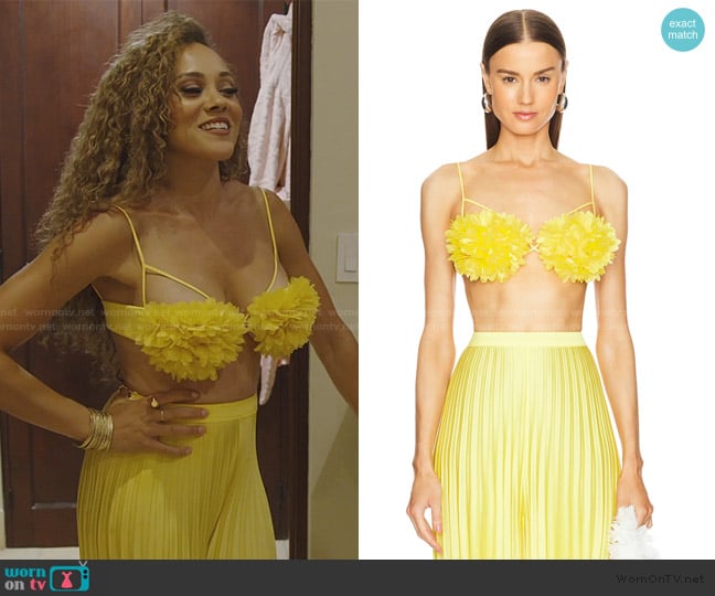 Selezza London Annie Floral Bustier worn by Ashley Darby on The Real Housewives of Potomac