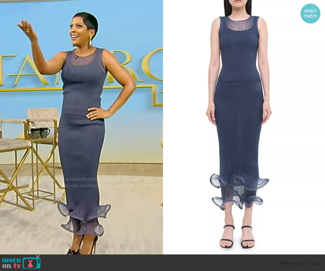 Simkhai Oakley Rib-Knit Tank Top worn by Tamron Hall on Tamron Hall Show