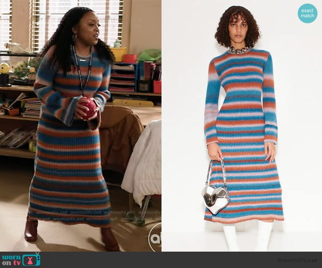 Simon Miller Axon Knit Dress worn by Janine Teagues (Quinta Brunson) on Abbott Elementary