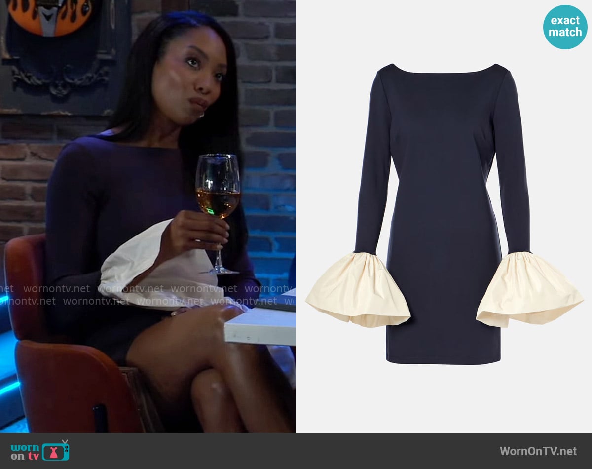 Staud Hawthorne Dress worn by Jordan Ashford (Tanisha Mariko Harper) on General Hospital