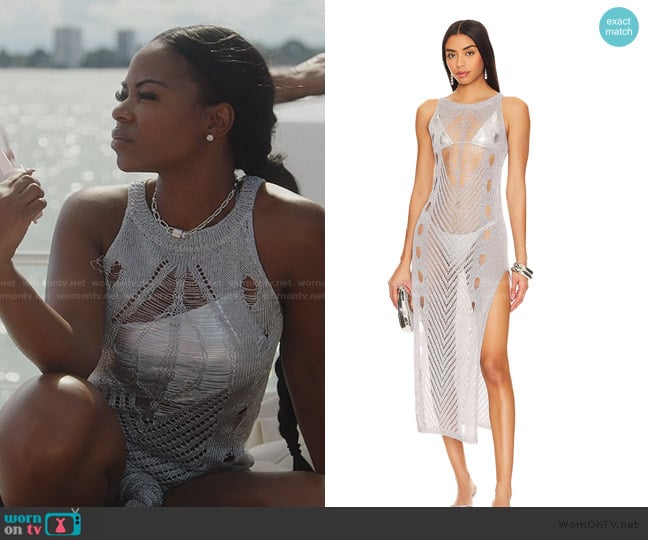 Superdown Fawn Maxi Dress worn by Keiarna Stewart on The Real Housewives of Potomac