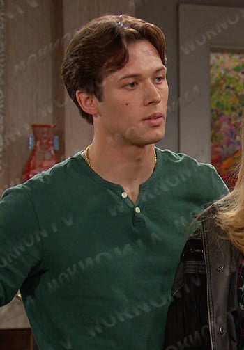 Tate’s green henley shirt on Days of our Lives