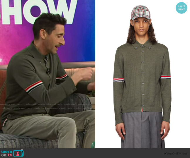 Thom Browne Khaki Armband Cardigan