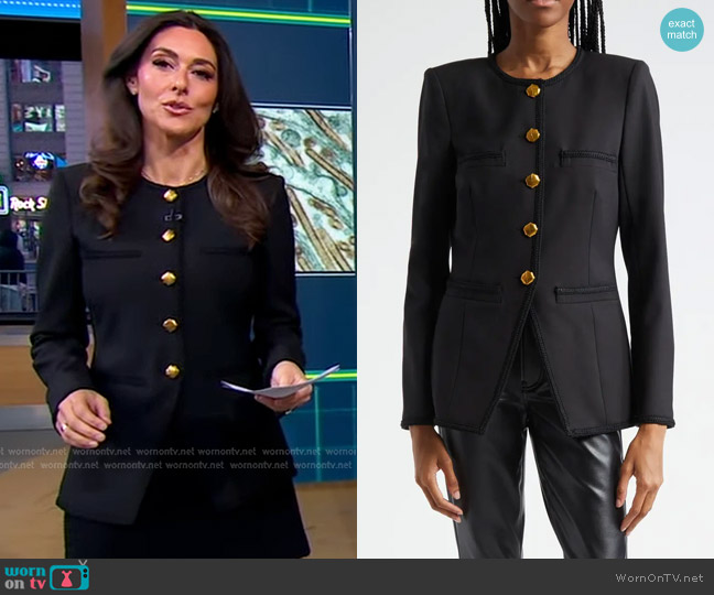Veronica Beard Alessia Jacket worn by Erielle Reshef on Good Morning America