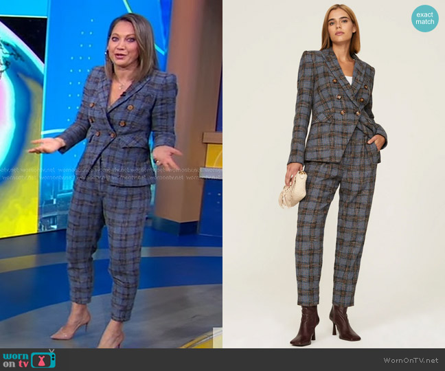Veronica Beard Miller Dickey Jacket worn by Ginger Zee on Good Morning America