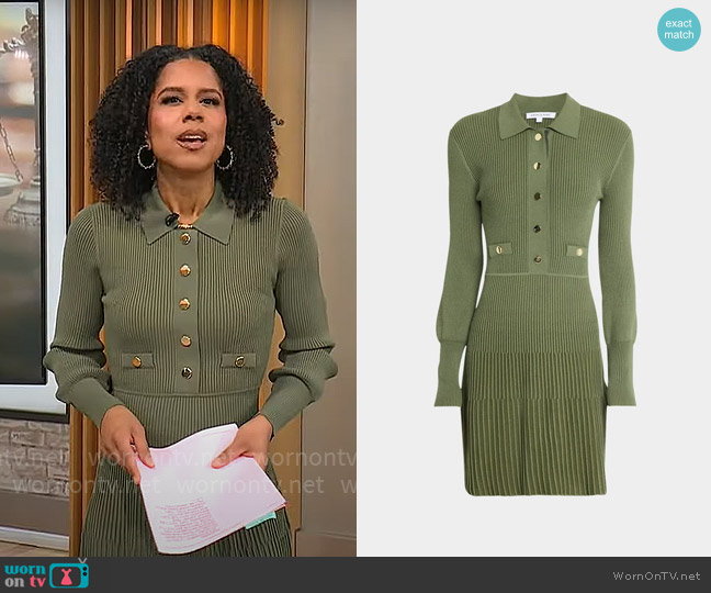 Veronica Beard Lauper Dress worn by Adriana Diaz on CBS Mornings