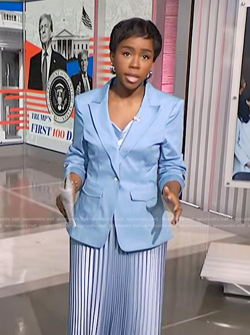 Zihnle’s blue blazer  on NBC News Daily