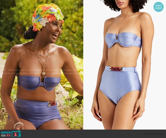 Zimmermann Underwired bandeau bikini top worn by Ubah Hassan on The Real Housewives of New York City