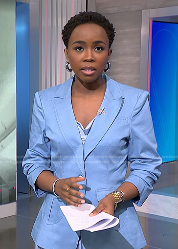 Zihnle’s blue blazer  on NBC News Daily