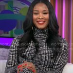 Christina Funke Tegbe’s printed maxi dress on CBS Mornings