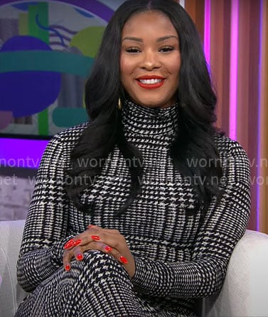 Christina Funke Tegbe’s printed maxi dress on CBS Mornings