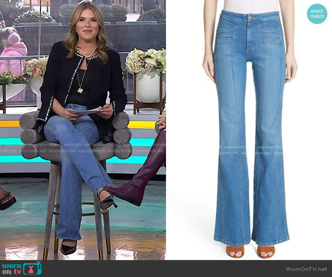WornOnTV: Jenna’s blue flare jeans on Today | Jenna Bush Hager ...