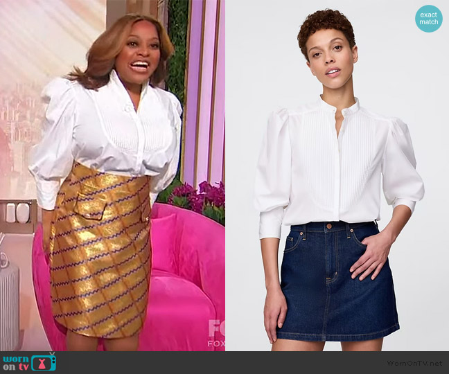 N'gai HFR Puff-Sleeve Shirt worn by Sherri Shepherd on Sherri