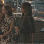 Genevieve’s snakeskin print mesh dress on Sweet Magnolias