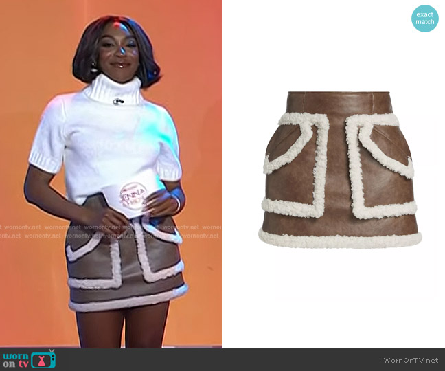 Aknvas Cherry Skirt worn by Ego Nwodim on Today