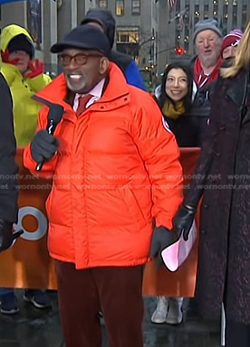 Al Roker’s orange down jacket on Today