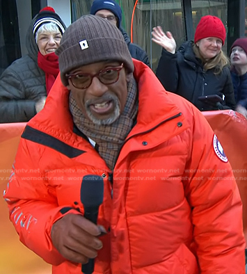 Al Roker’s orange down jacket on Today