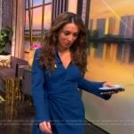 Alyssa’s blue wrap dress on The View