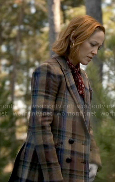 Angie’s plaid blazer on Will Trent