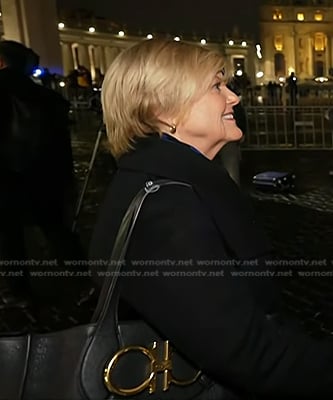 Anne’s black leather tote bag on Today