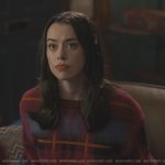 Annie’s pink plaid sweater on Sweet Magnolias
