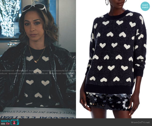 Aqua Heart Crewneck Sweater