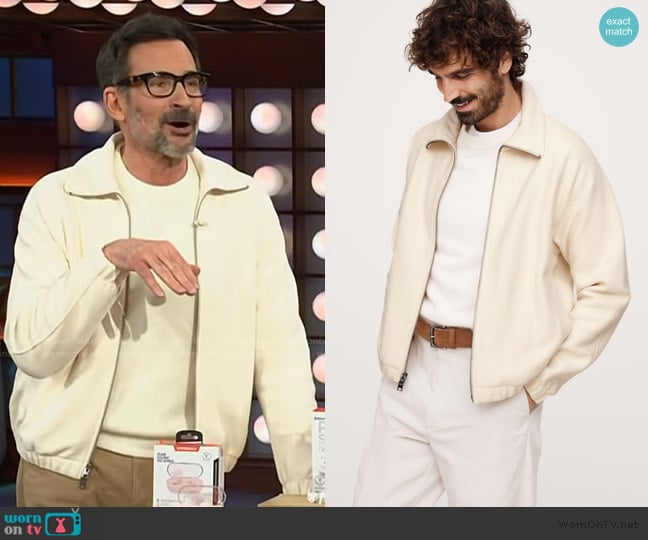 Banana Republic French Terry Zip Sweatshirt worn by Lawrence Zarian on The Kelly Clarkson Show