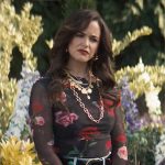 Birdie’s black rose print long sleeve top on Grosse Pointe Garden Society
