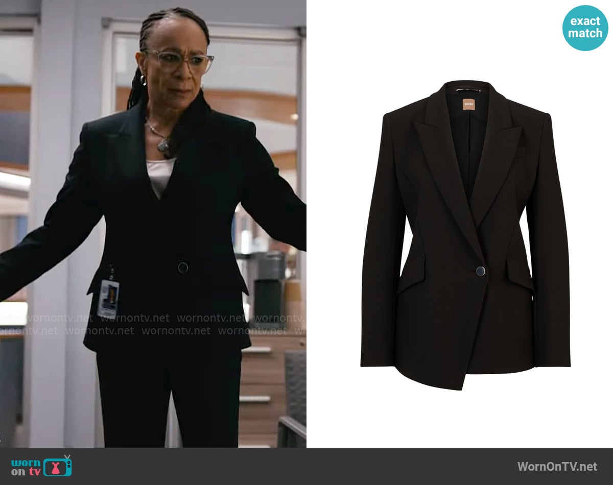 BOSS Jarinah Blazer worn by Sharon Goodwin (S. Epatha Merkerson) on Chicago Med