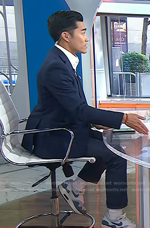 Brian Cheung’s blue and grey sneakers on Today