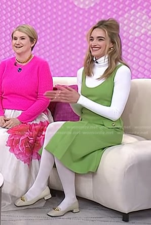 Brianne Howey’s ivory loafer on Today