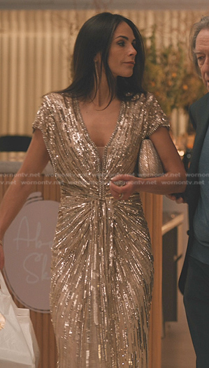 Chloe’s sequin gown on Elsbeth