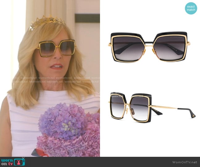 Dita Eyewear Narcisus Sunglasses worn by Sutton Stracke on The Real Housewives of Beverly Hills