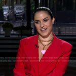 Donna’s red blazer on Today