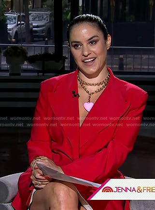 Donna’s red blazer on Today