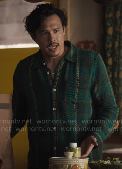 Doug’s green plaid shirt on Grosse Pointe Garden Society