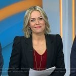 Dylan’s black puff sleeve blazer on Today