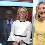 Dylan’s white bell sleeve dress on Today
