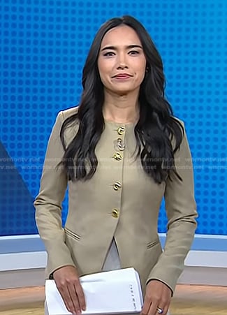 Emilie’s beige blazer on Today