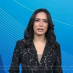 Emilie’s black lace blazer on Today
