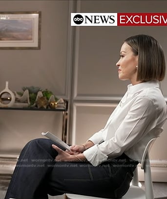 Eva’s wide leg jeans on Good Morning America