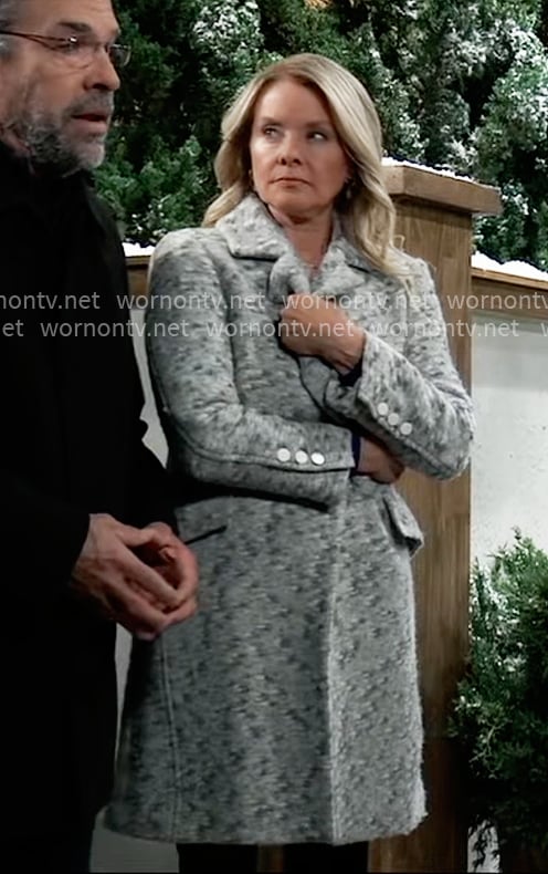 Felicia’s grey speckled coat on General Hospital